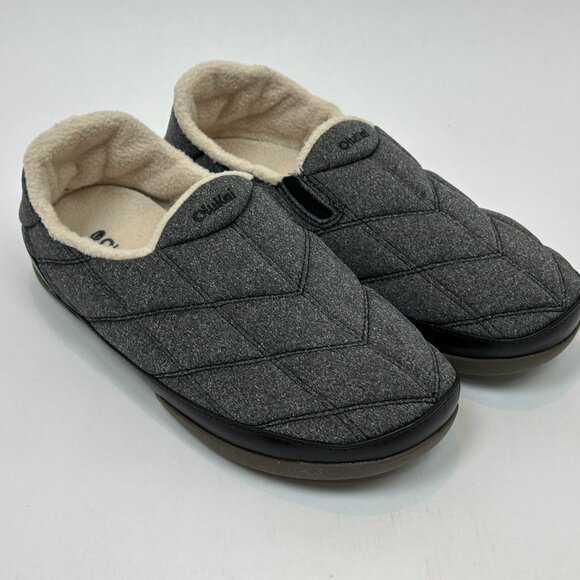 🌺 OluKai Puku‘i Quilted Slipper - Dark Shadow / Lava Rock - Men’s 10 🌺 - Picture 4 of 15